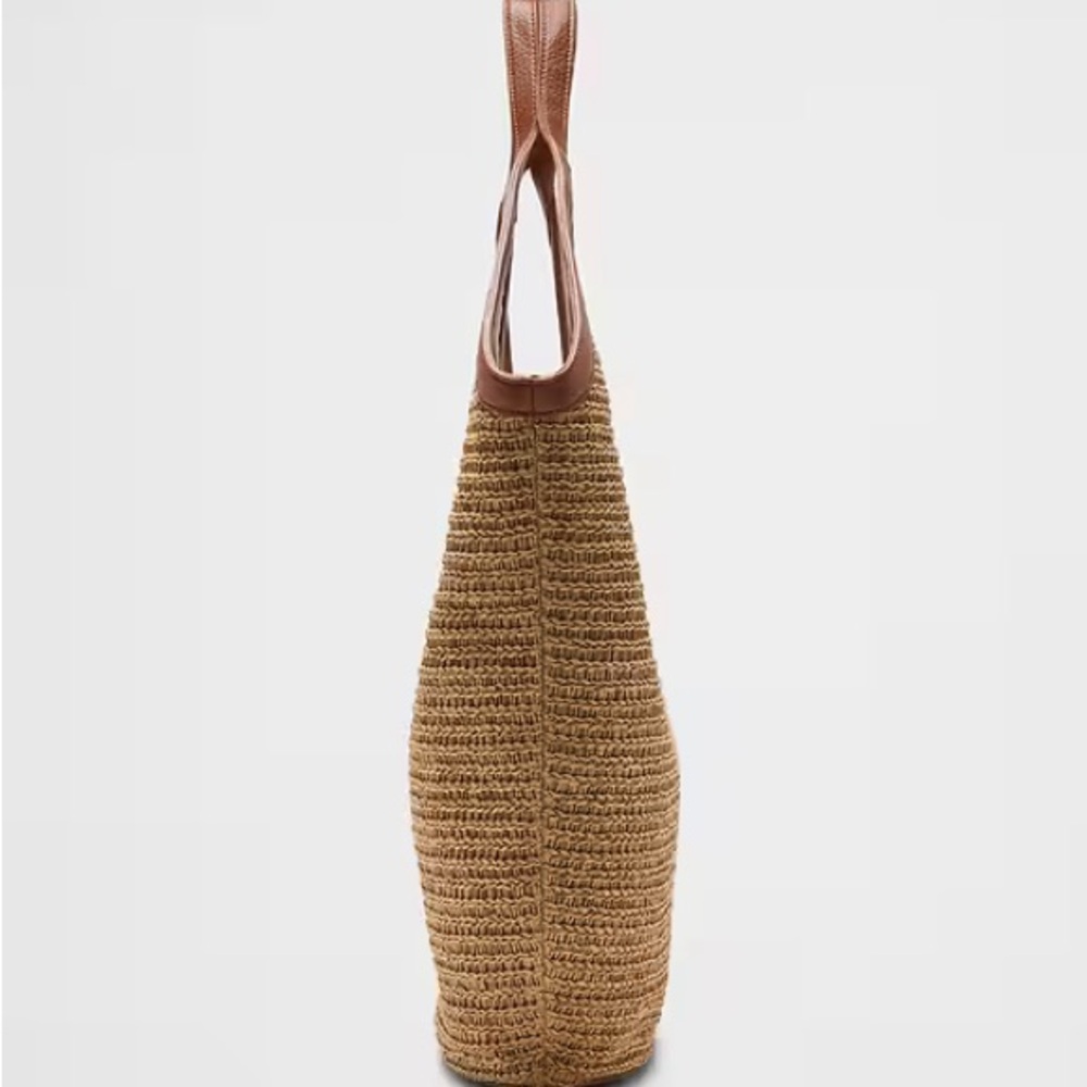 Banana Republic Straw Hobo Tote in Tobacco - Picture 3 of 10